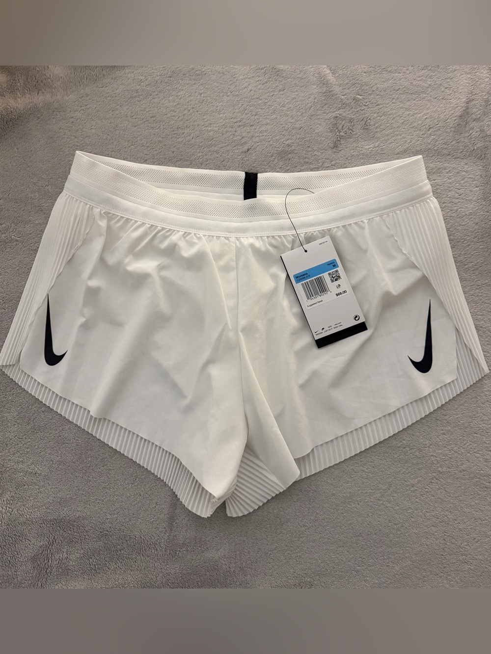 Nike Women’s Aeroswift White Dri-FIT Running Shorts size M
